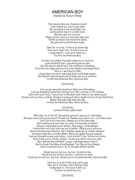 american boy song lyrics